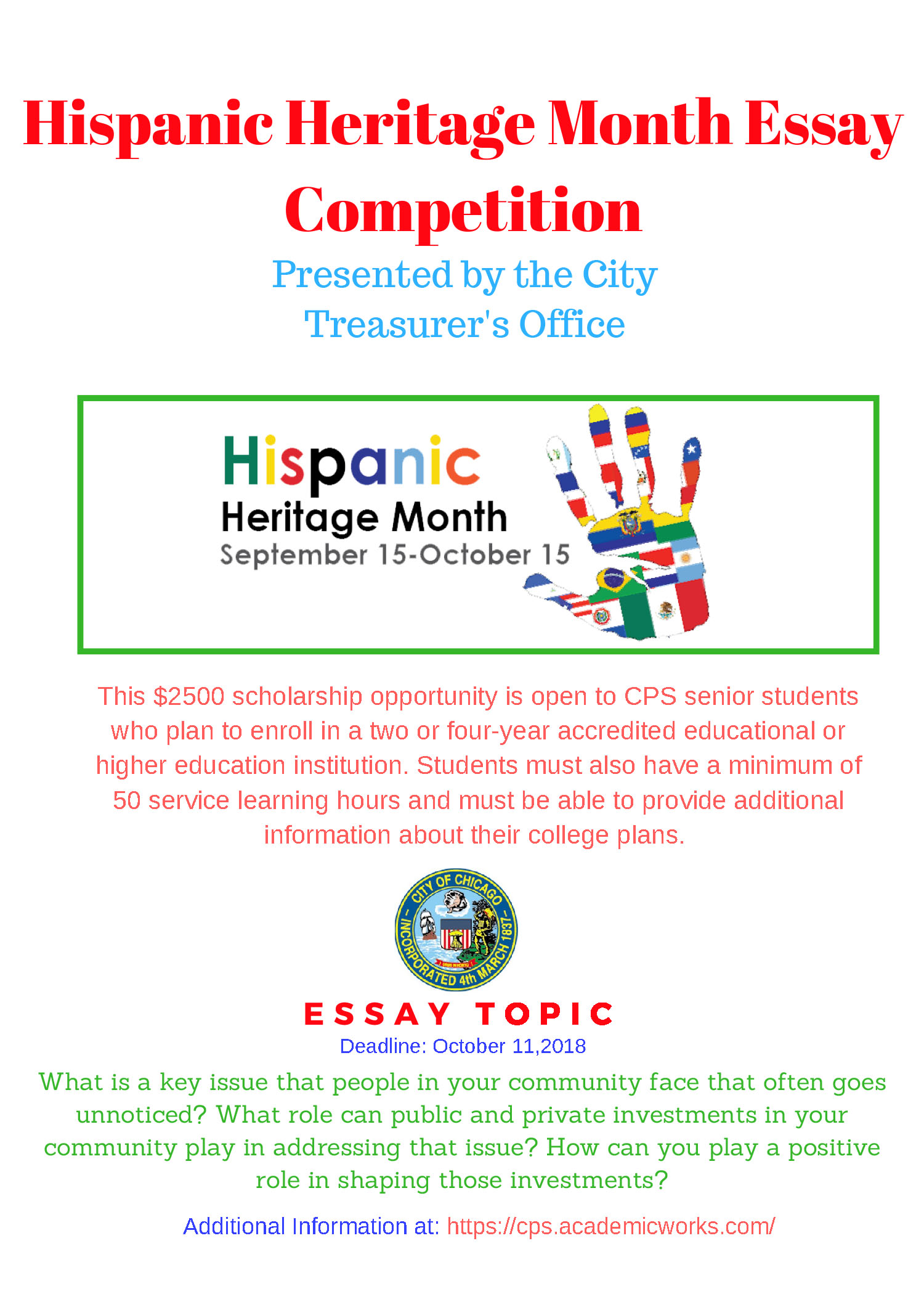 hispanic heritage month essay contest 2021 winners