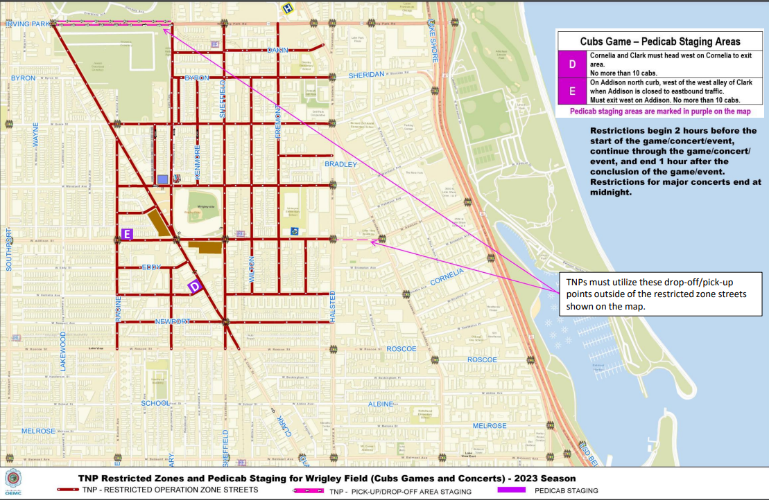 Chicago residential parking zones map